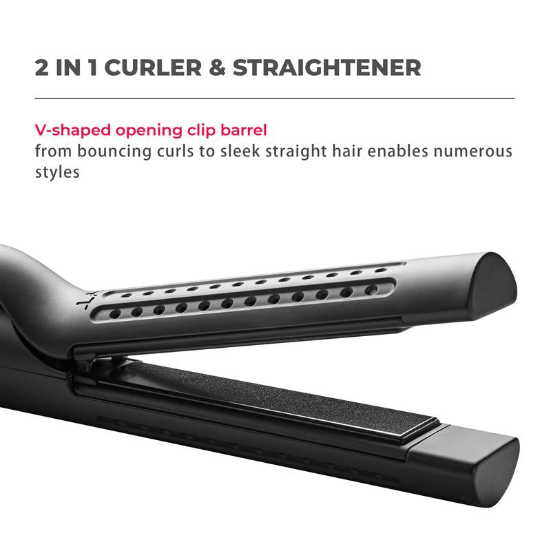 Transform Your Hair with the TYMO AIRFLOW 2-In-1 Hair Straightener & Curling Iron – The Ultimate 360° Cooling Air Curler with Tourmaline Coating and Negative Ion Technology for Effortless Styling!