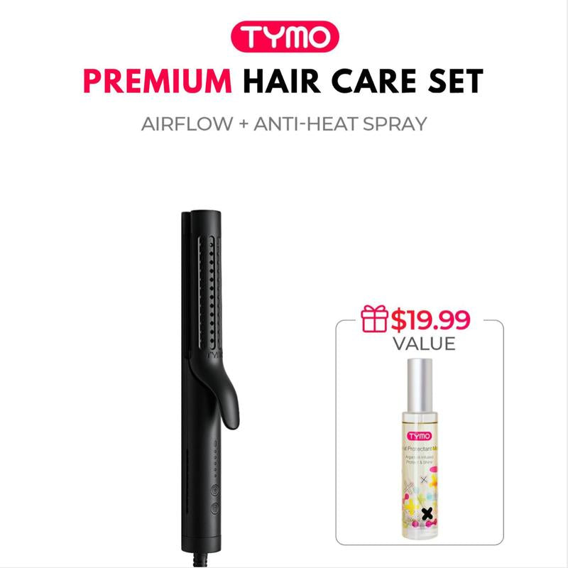 Transform Your Hair with the TYMO AIRFLOW 2-In-1 Hair Straightener & Curling Iron – The Ultimate 360° Cooling Air Curler with Tourmaline Coating and Negative Ion Technology for Effortless Styling!