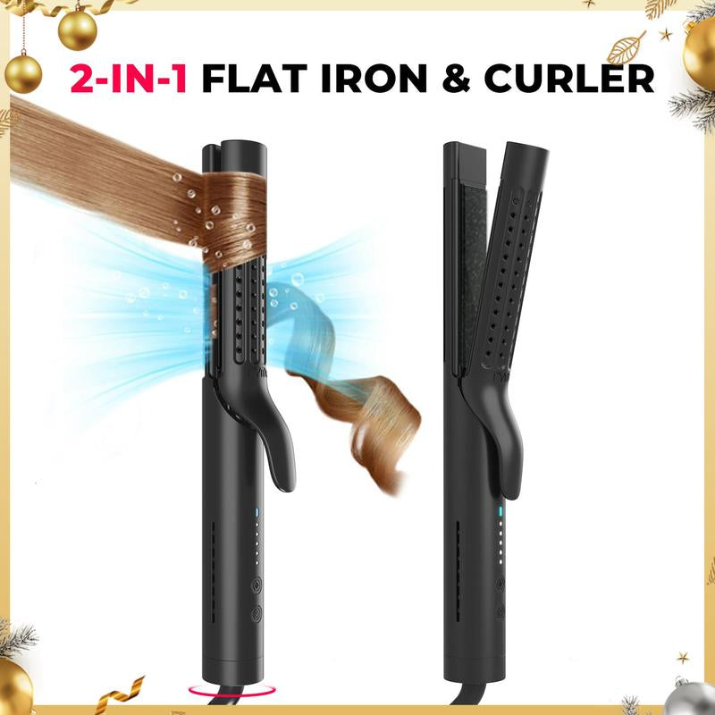 Transform Your Hair with the TYMO AIRFLOW 2-In-1 Hair Straightener & Curling Iron – The Ultimate 360° Cooling Air Curler with Tourmaline Coating and Negative Ion Technology for Effortless Styling!