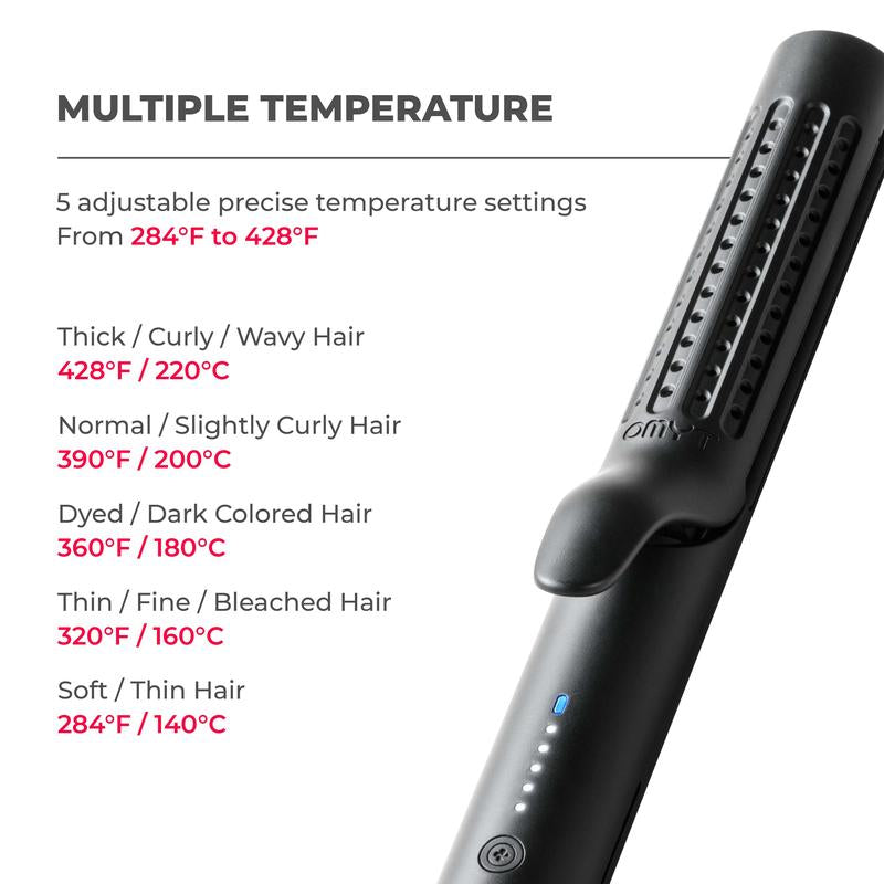 Transform Your Hair with the TYMO AIRFLOW 2-In-1 Hair Straightener & Curling Iron – The Ultimate 360° Cooling Air Curler with Tourmaline Coating and Negative Ion Technology for Effortless Styling!