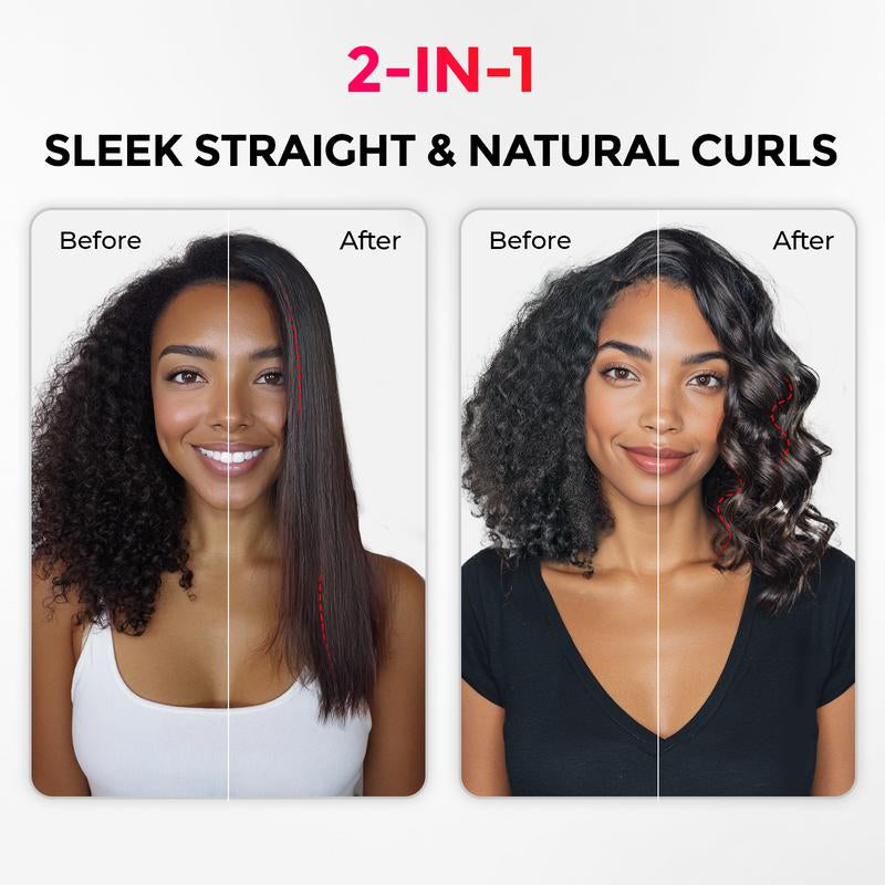 Transform Your Hair with the TYMO AIRFLOW 2-In-1 Hair Straightener & Curling Iron – The Ultimate 360° Cooling Air Curler with Tourmaline Coating and Negative Ion Technology for Effortless Styling!